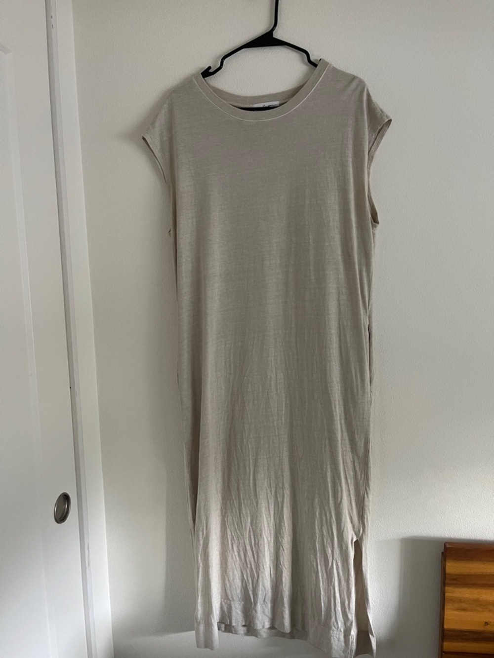 Carly Jean Los Angeles Neutral Sleeveless Maxi Dress